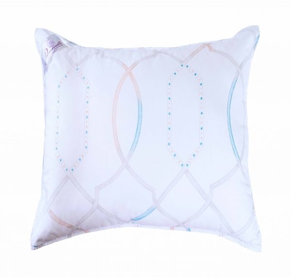 Подушка "Экофайбер" 68х68, ткань brushed-твилл, рис. Эспираль