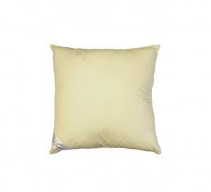 Подушка "Лебяжий пух" "Гармония", 68х68, чехол тик/сатин, цв. сливочный