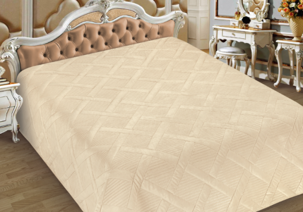 Покрывало стеганое 230х250, "BRUNO", фланель, цв. 54