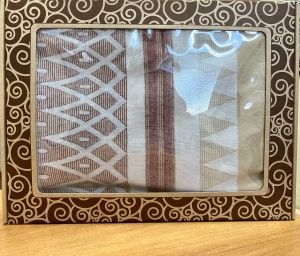 Плед "Орнамент", 150х200, 5%каш,40%суп. тонк.шерсть,35%пан,20%п/э, бел-беж-тер, ПК "VLADI"