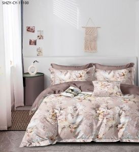 Постельное белье Поплин набивной рис № 6722 2х сп.евро пр (под175х215,пр 220х240,нав.50х70-2 шт),