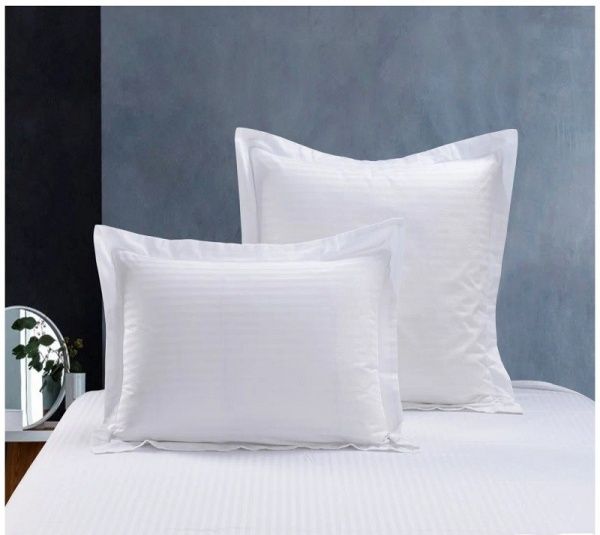 Наволочка 50х70 сатин отбеленный 1*1 , на молнии (60см.)