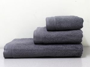 Полотенце махровое 50х100 графит, "GUTEN MORGEN"