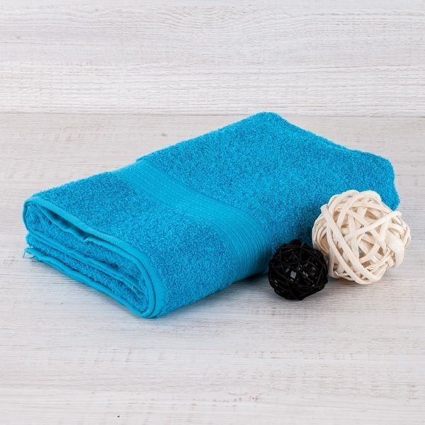 Полотенце махровое 70х140, цв. бирюзовый, 430 гр.Туркмения Б