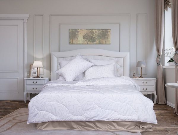 Одеяло "Лебяхий пух" 140х205, ткань brushed-твилл, рис. Гармония, плот. 200г/м2