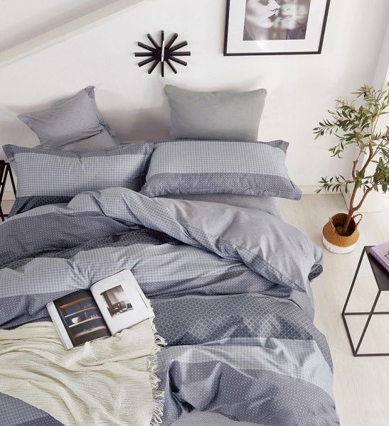 Постельное белье Твил 2,0 сп. ( под 180х210,пр. 220х245 нав 70х70- 2шт) арт.1853-70"ТАНГО"