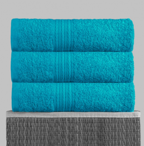 Полотенце махровое 50х90, цв. морская волна, 430 гр.Туркмения Б