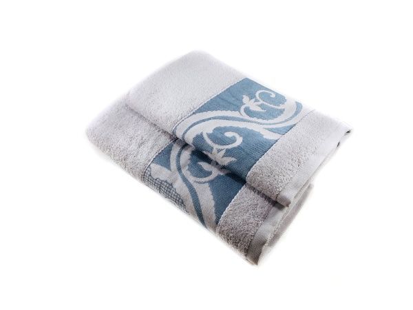 Полотенце махровое ЛОЗА 50х90 цв, Грязно-белый, QD-0488, пл. 550гр. Узбекистан. АД