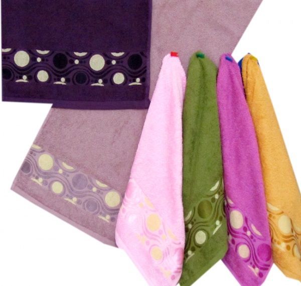 Полотенце махровое 65х135, Акварель, Китай, арт.13А-14В2