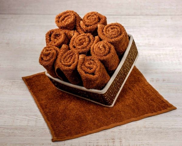 Салфетка махровая 30х30 ярко-голубой пл.380 гр