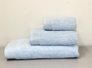 Полотенце махровое 50х100 небесно-голубой, "GUTEN MORGEN"