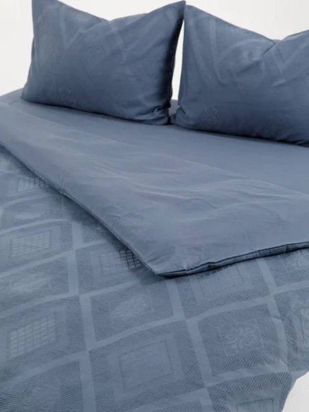 Постельное белье сатин однотонный Евро, Кантри "Boho", "ГолдТекс"