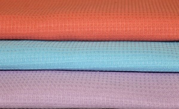 Полотенце вафельное однотонное, 45х60, Небесный ,пл 150 г/м2