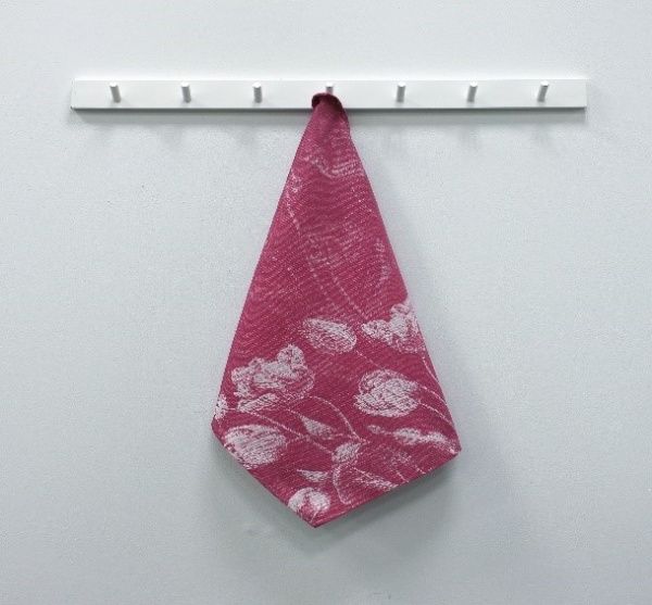 Полотенце кухонное "Талли", размер 40х60см.,цвет малиновый ,жаккард,100%хлопок, Вологда